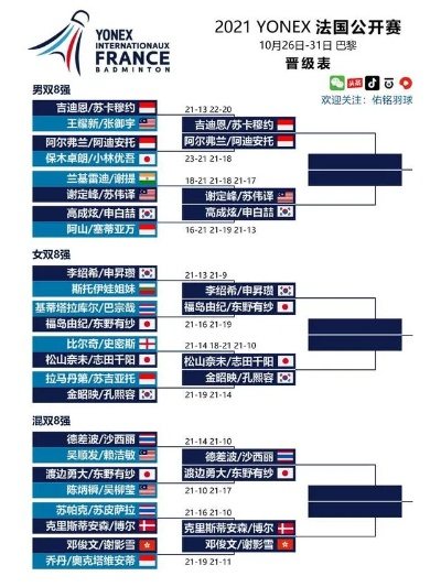 法国羽毛球公开赛：一场你不能错过的羽球盛宴