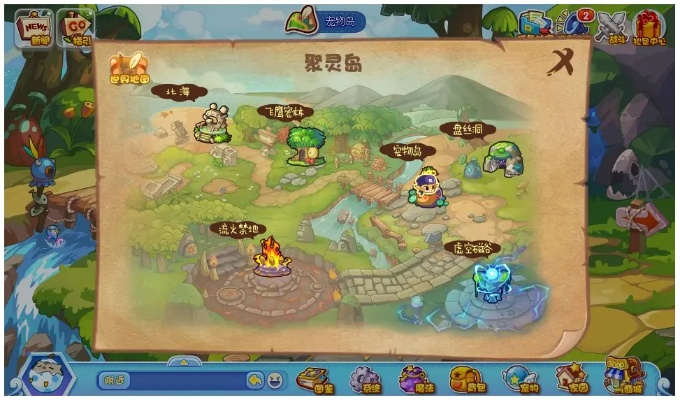 洛克王国魔法材料全收集指南,场景探索与材料获取秘诀